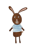 Print- The Rabbit in T- Shirt