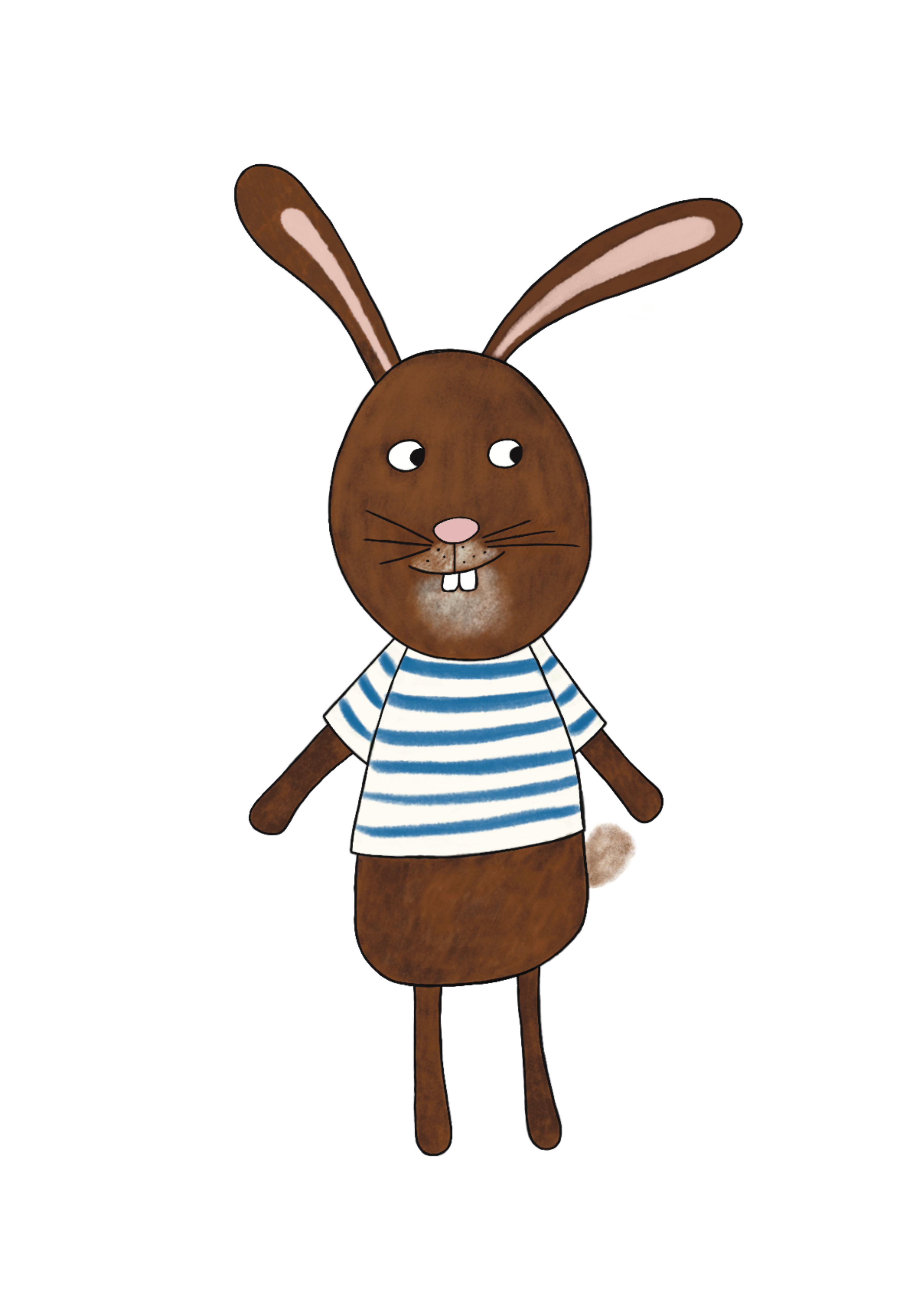 Print- The Rabbit in T- Shirt