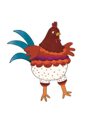Print- The Hen in Polka dot