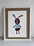 Poster- The Rabbit in T- Shirt
