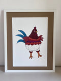 Poster- The Hen in Polka dot