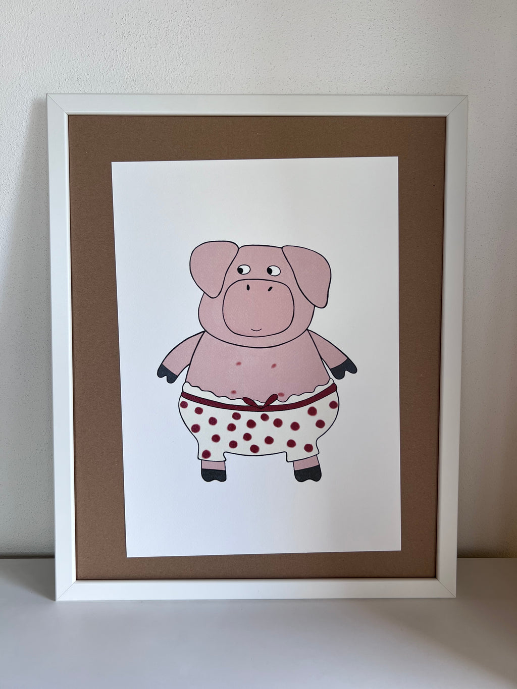 Print - Pig in Polka Dot Pants